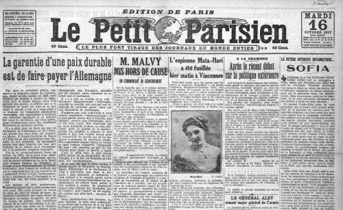 15 octobre,poincaré,ulm,mata hari,napoléon,bonaparte,sainte helene,longwood,chateaubriand,meteor