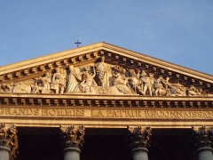 4 avril,panthéon,sainte genevieve,mirabeau,paul claudel,auguste baron,freres lumiere,gaumont