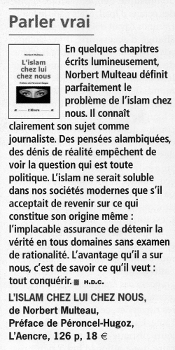 islam,norbert multeau