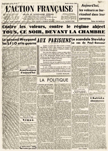 6 fevrier,louis xvi,insurgents,independance americaine,franklin,vergennes,turgot,bainville,la fayette,rousseau,rochambeau,camelots du roi,6 fevrier 1934