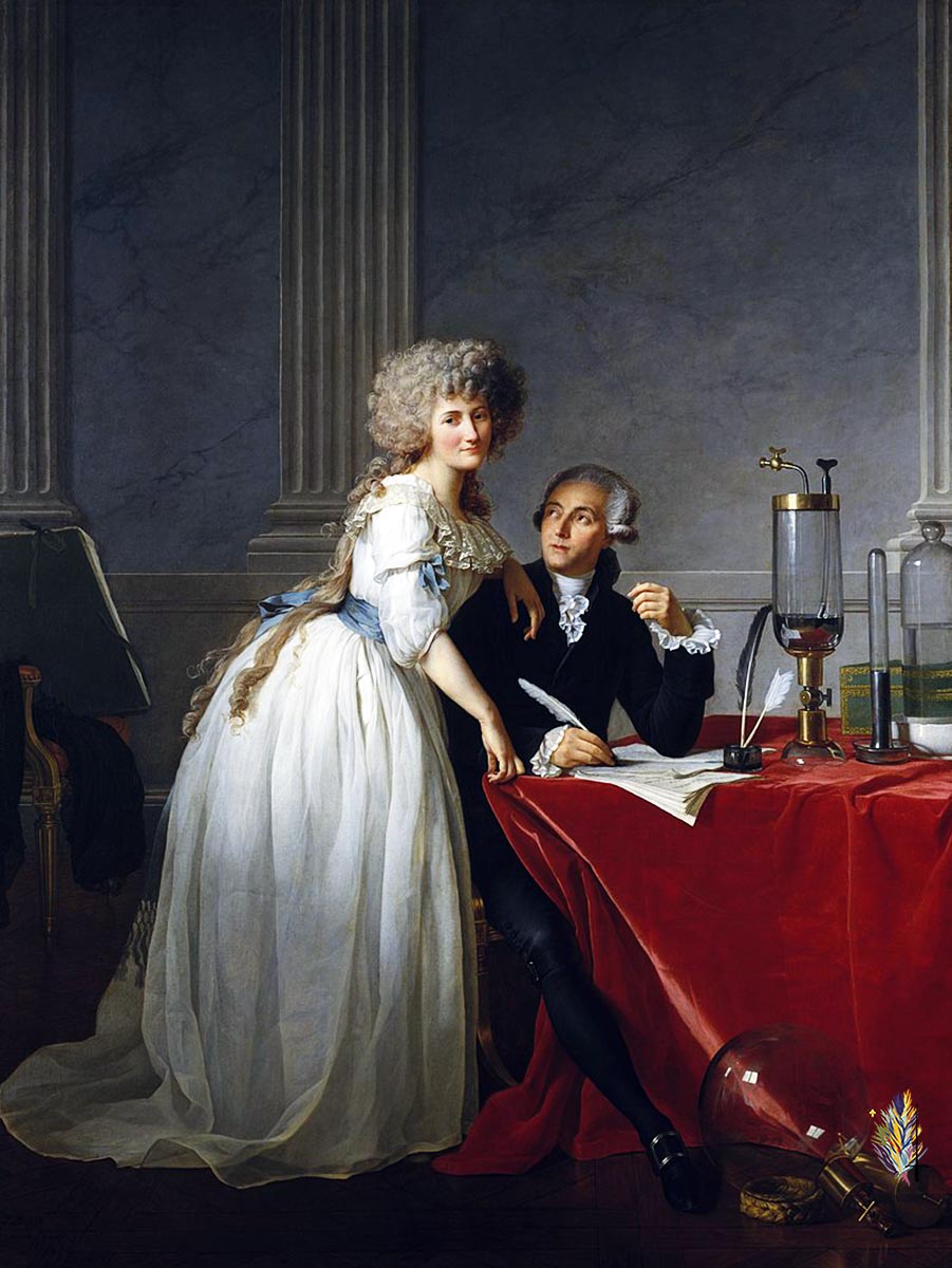 ATHOS 79 presente le JSFdu 08 Mai  zt ses ephémérides Lavoisier-et-son-epouse-en-1788-par-David.-16.02.2024