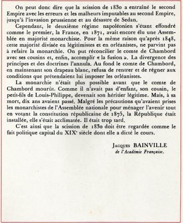 La Scission de 1830 (III)