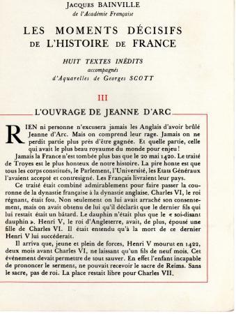 L'Ouvrage de Jeanne d'Arc (I)