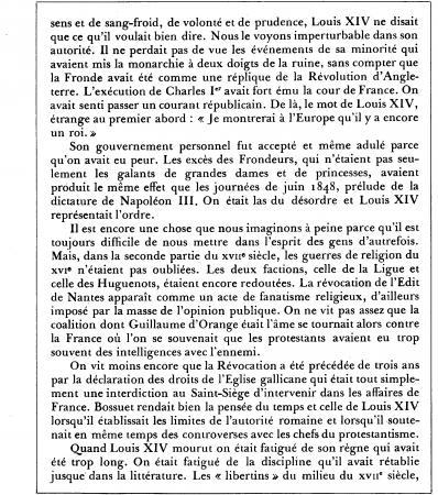 La Vérité sur le Siècle de Louis XIV (II)