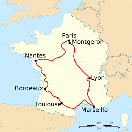 1903 : Premier Tour de France, Tour de "la France"