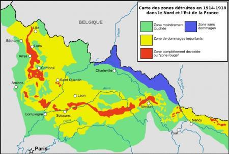 1914 : La France dévastée...