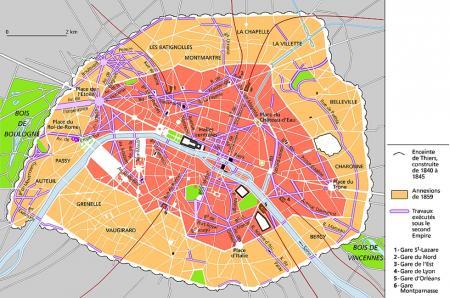 1860 : Paris passe à vingt arrondissements...