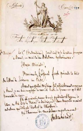 Lettre de 1803.