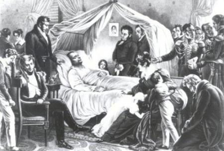 Mort de Napoléon (5 mai 1821).