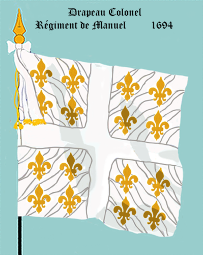 Régiment de Manuel, Drapeau colonel