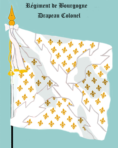 Régiment de Bourgogne, Drapeau colonel