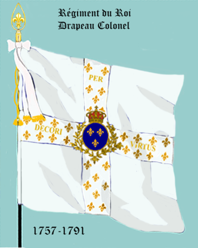 Régiment du Roi, Drapeau colonel