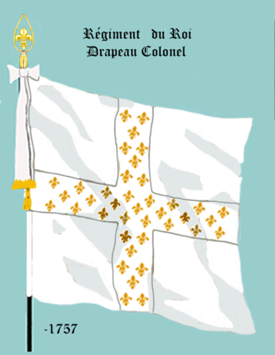 Régiment du Roi, Drapeau colonel