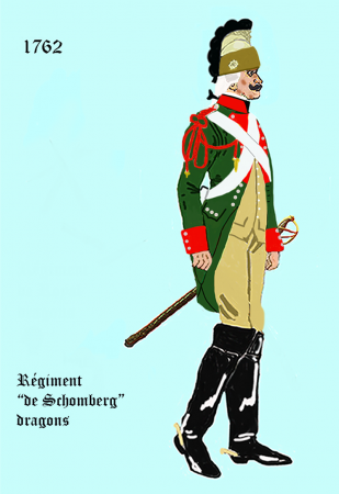 Le Schomberg dragons, régiment de Maurice de Saxe
