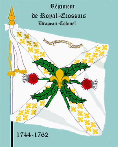 Royal Ecossais, Drapeau colonel