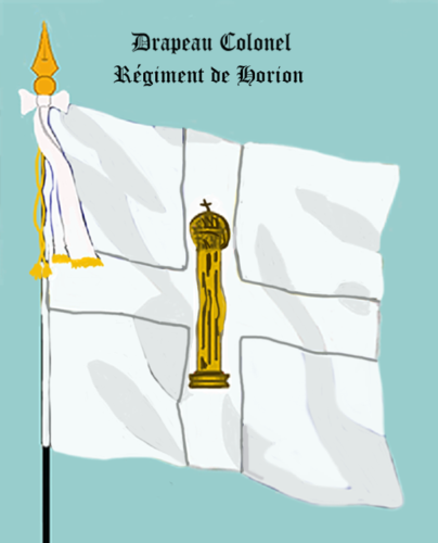 Régiment de Horion, Drapeau colonel