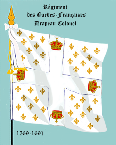 Régiment des Gardes françaises, Drapeau colonel