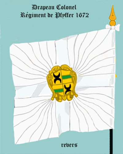 Régiment de Pfyffer, Drapeau colonel