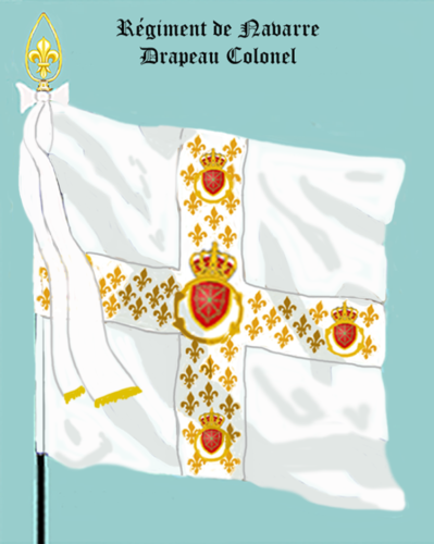 Régiment de Navarre, Drapeau colonel