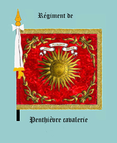 Le Penthièvre-dragons (Drapeau, avers)