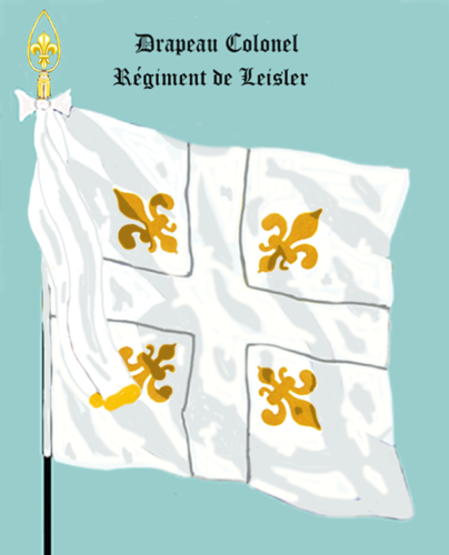 Le premier Royal Suédois, Drapeau colonel