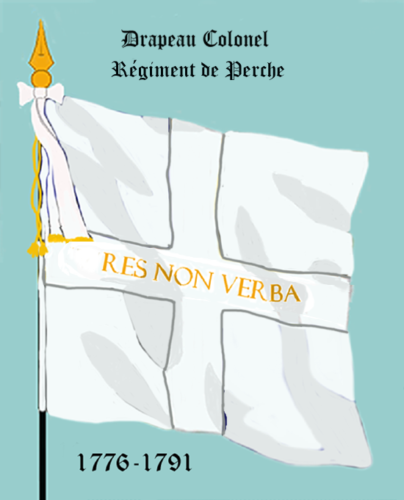 Régiment du Perche, Drapeau colonel