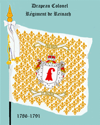 Régiment de Reinach, Drapeau colonel