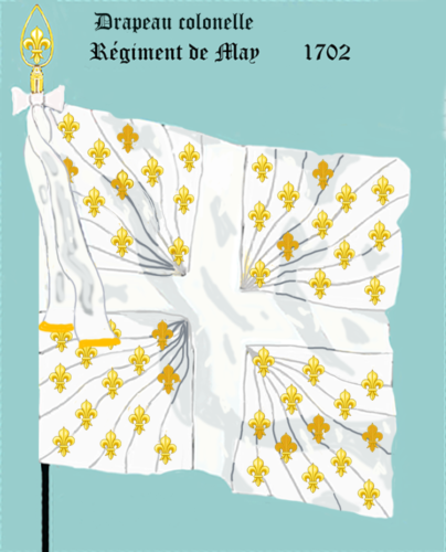 Régiment de May, Drapeau colonel
