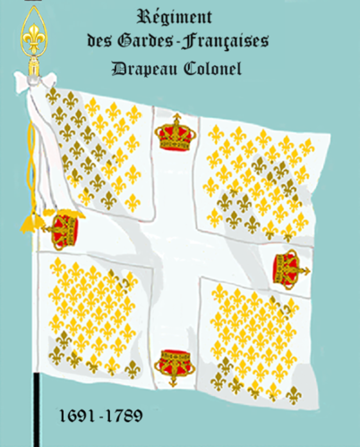 Régiment des Gardes françaises, Drapeau colonel