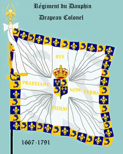 Régiment du Dauphin, Drapeau colonel