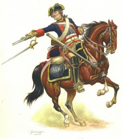 La cavalerie lourde : les cuirassiers...