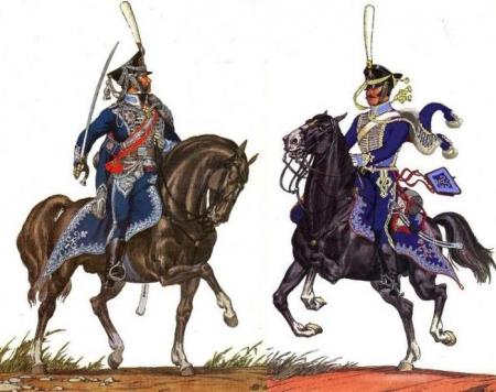 Les six régiments de Hussards