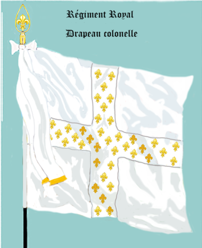 Régiment Royal, Drapeau colonel