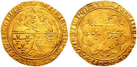 Monnaie du roi anglais Henri VI.