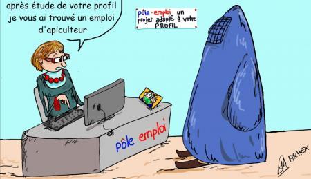 Burqa et Pôle emploi...