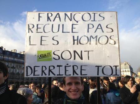 Manif pro mariage gay sous Hollande...