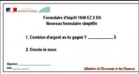 Choc de simplification... aux Impôts !