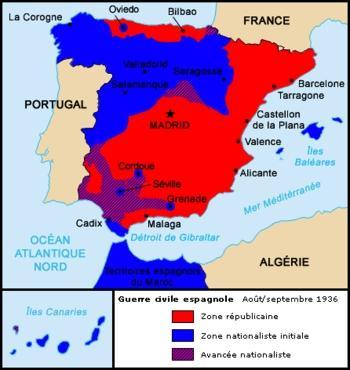 Prévision de la guerre civile espagnole...