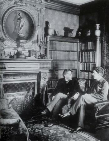 Léon Daudet et son père, rue de Bellechasse...